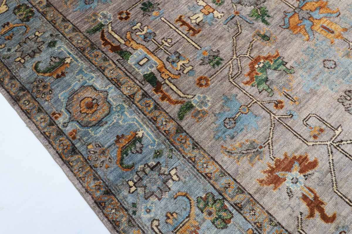 147 x 215 cm | Bidjar Gray Hand Knotted Wool Afghan Carpet