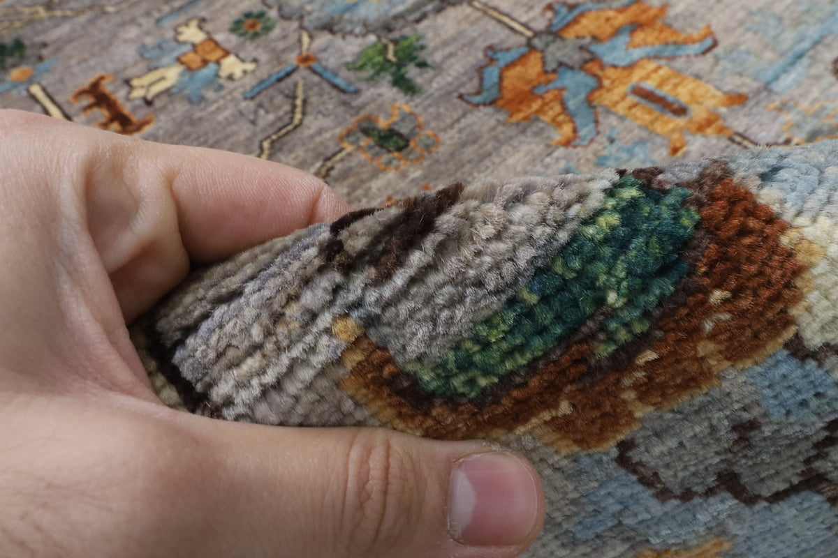 147 x 215 cm | Bidjar Gray Hand Knotted Wool Afghan Carpet