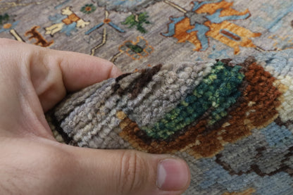 147 x 215 cm | Bidjar Gray Hand Knotted Wool Afghan Carpet