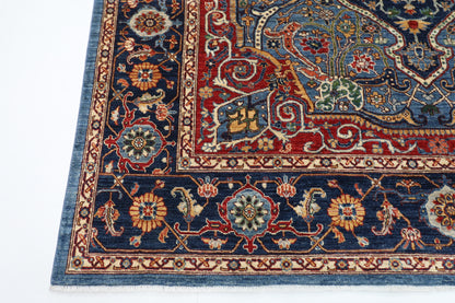 246 x 292 cm | Oriental heriz Area Rug Afghan Hand Knotted Veg Dye Wool carpet