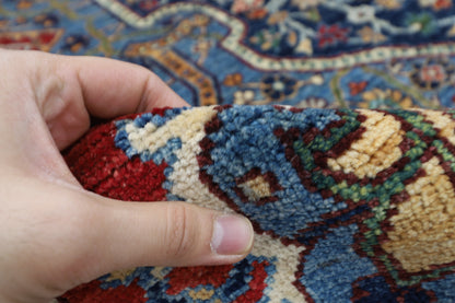 246 x 292 cm | Oriental heriz Area Rug Afghan Hand Knotted Veg Dye Wool carpet