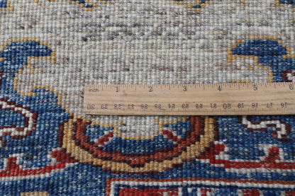 156 x 200 cm | kawros Blue Hand Knotted Wool Afghan Carpet