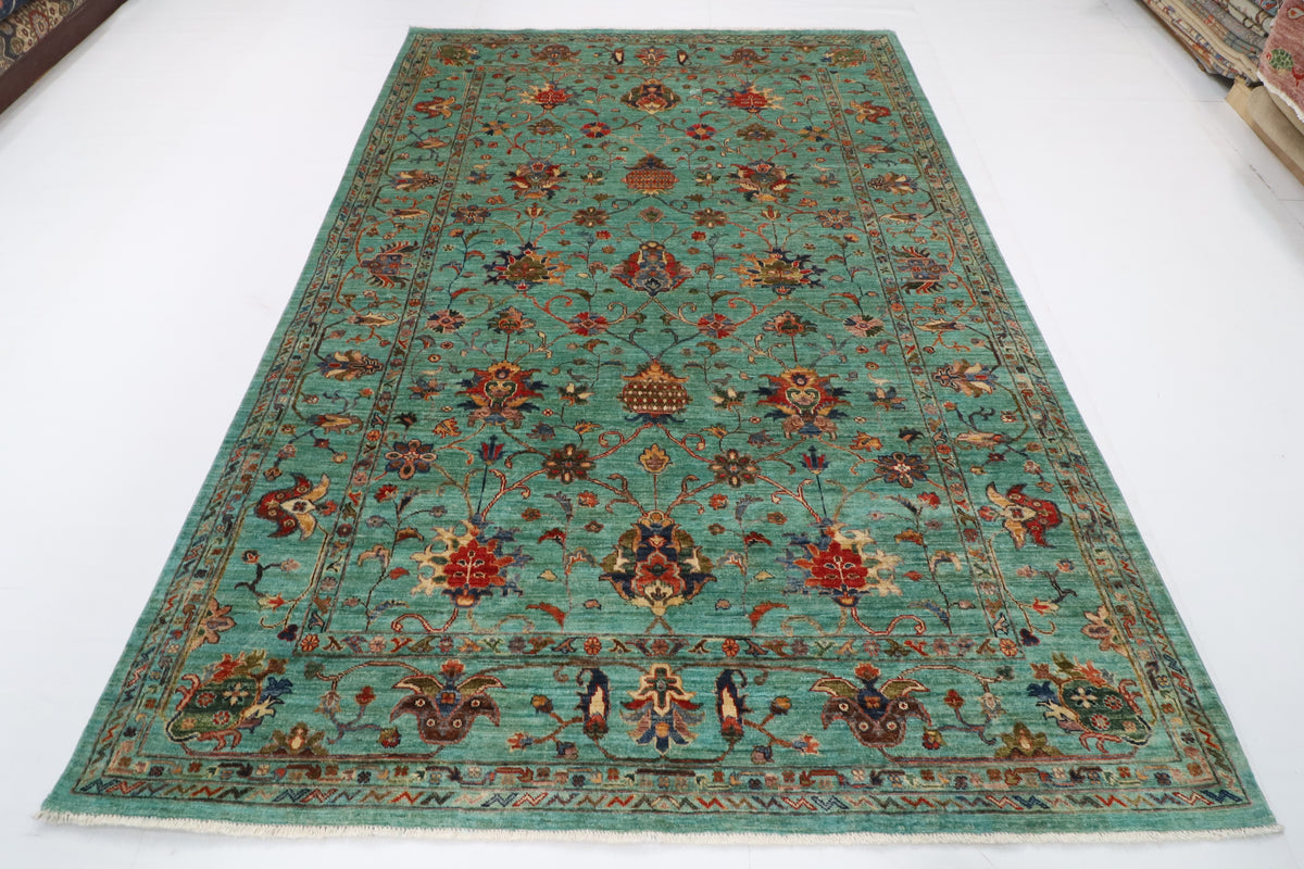 200 x 288 cm | Sultani Hand Knotted Wool Afghan Carpet
