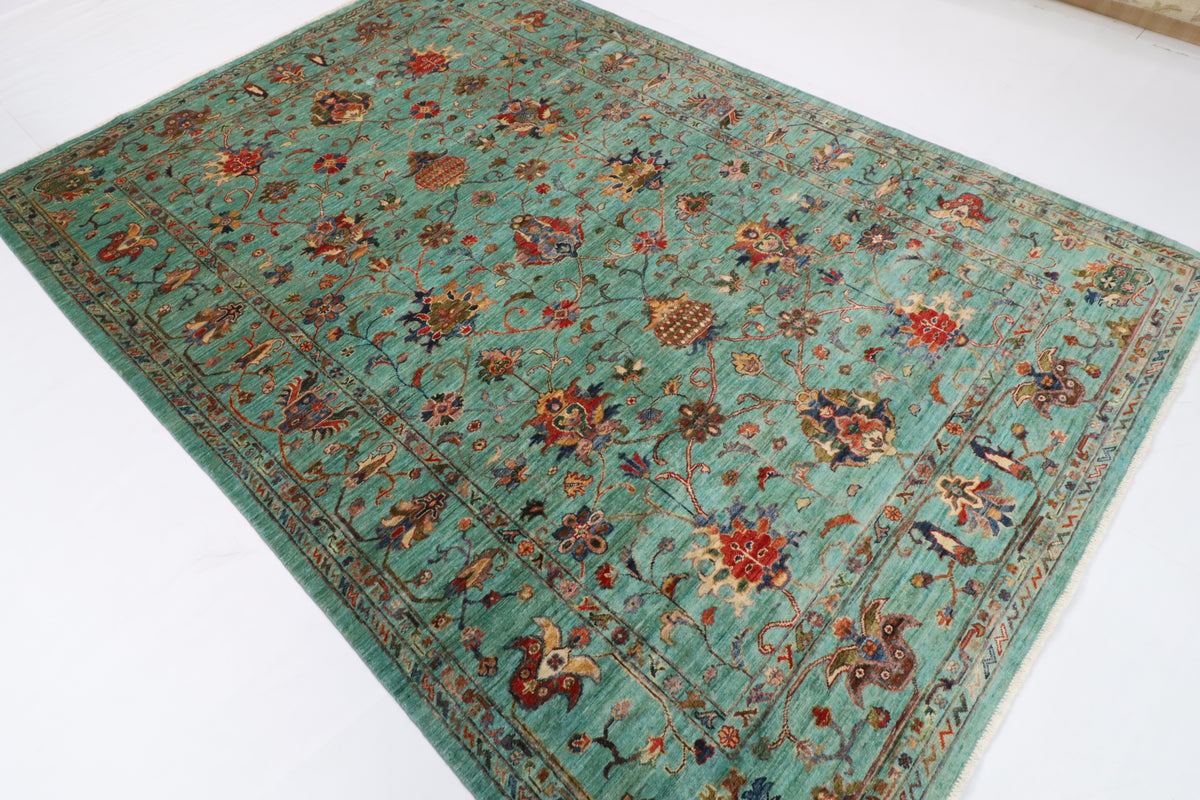 200 x 288 cm | Sultani Hand Knotted Wool Afghan Carpet