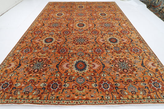 306 x 430 cm | Suzani Floral Large Area Rug Afghan Hand Knotted Veg Dye Wool carpet