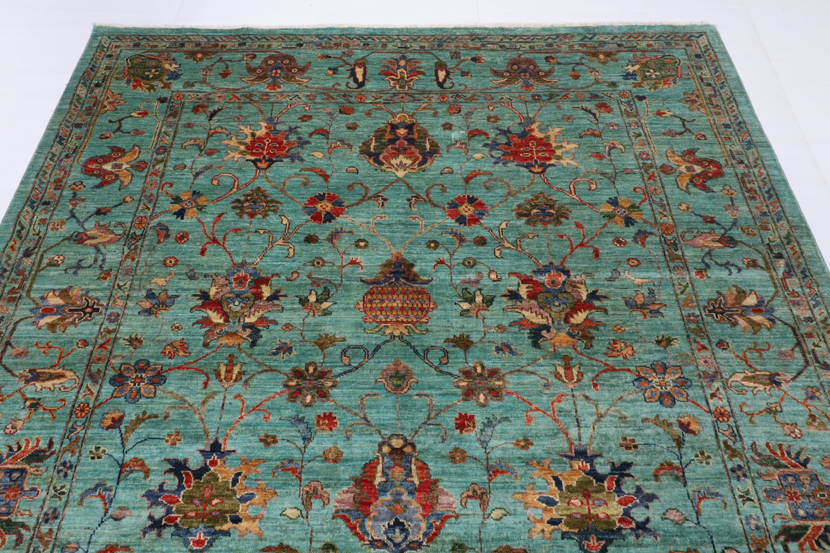200 x 288 cm | Sultani Hand Knotted Wool Afghan Carpet