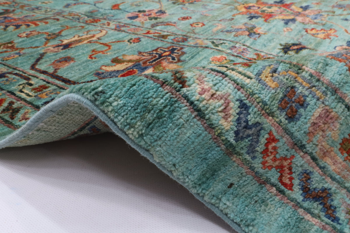 200 x 288 cm | Sultani Hand Knotted Wool Afghan Carpet