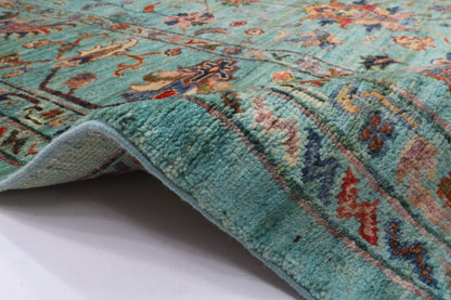 200 x 288 cm | Sultani Hand Knotted Wool Afghan Carpet