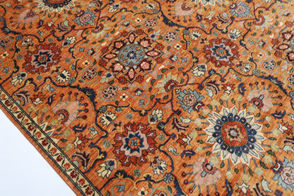 306 x 430 cm | Suzani Floral Large Area Rug Afghan Hand Knotted Veg Dye Wool carpet