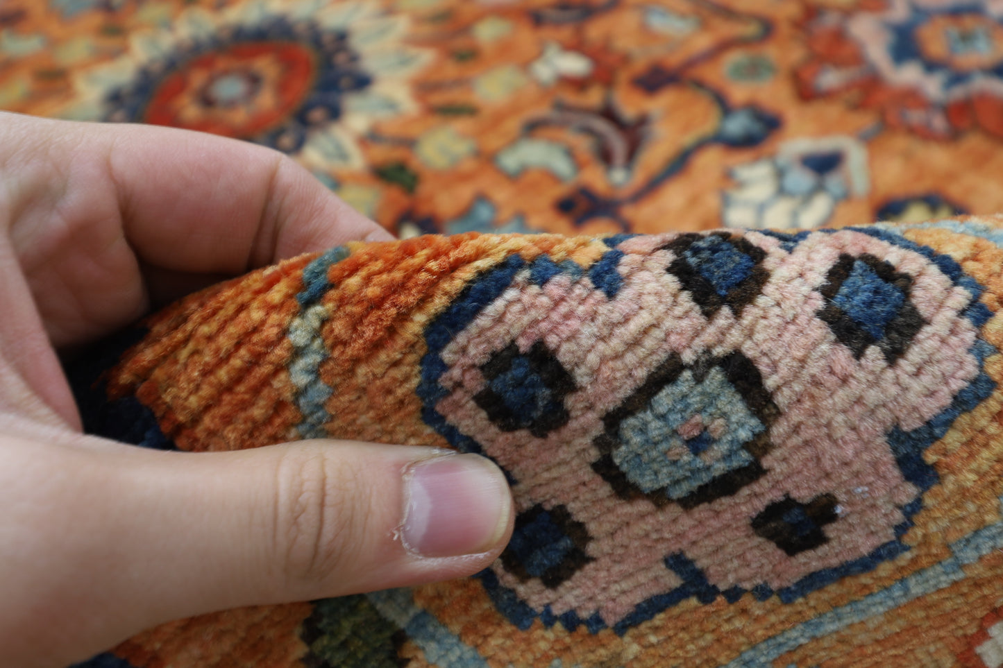 306 x 430 cm | Suzani Floral Large Area Rug Afghan Hand Knotted Veg Dye Wool carpet