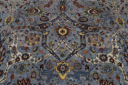 303 x 421 cm | Serapi Floral Gray Area Rug Afghan Hand Knotted veg Dye Wool carpet