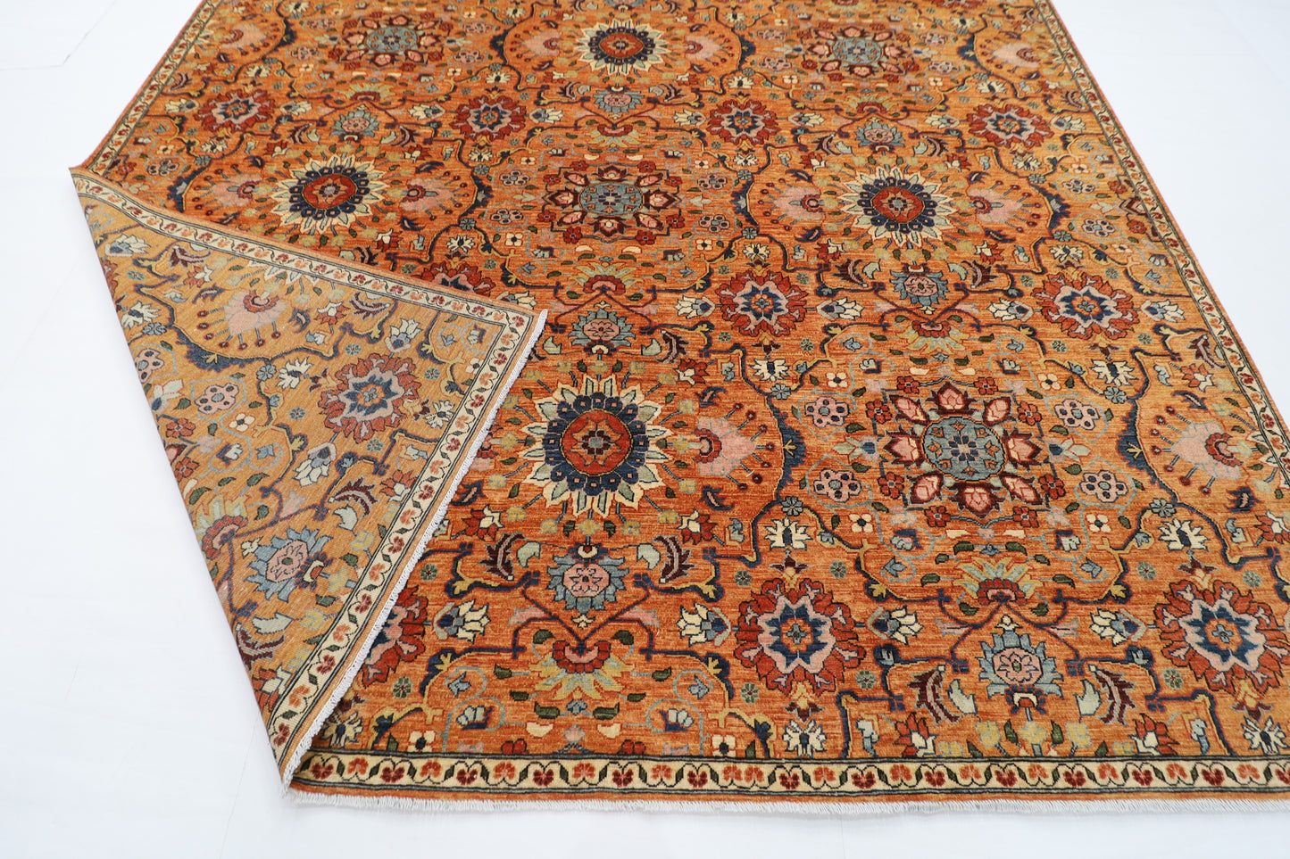306 x 430 cm | Suzani Floral Large Area Rug Afghan Hand Knotted Veg Dye Wool carpet