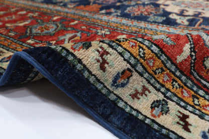 256 x 300 cm | bidjar Navy Blue Area Rug Afghan Hand Knotted veg Dye Wool carpet