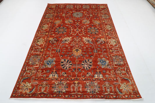 173 x 240 cm | Sultani Hand Knotted Wool Afghan Carpet