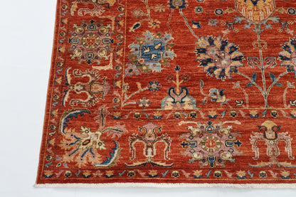 173 x 240 cm | Sultani Hand Knotted Wool Afghan Carpet