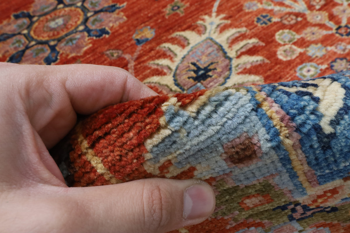 173 x 240 cm | Sultani Hand Knotted Wool Afghan Carpet