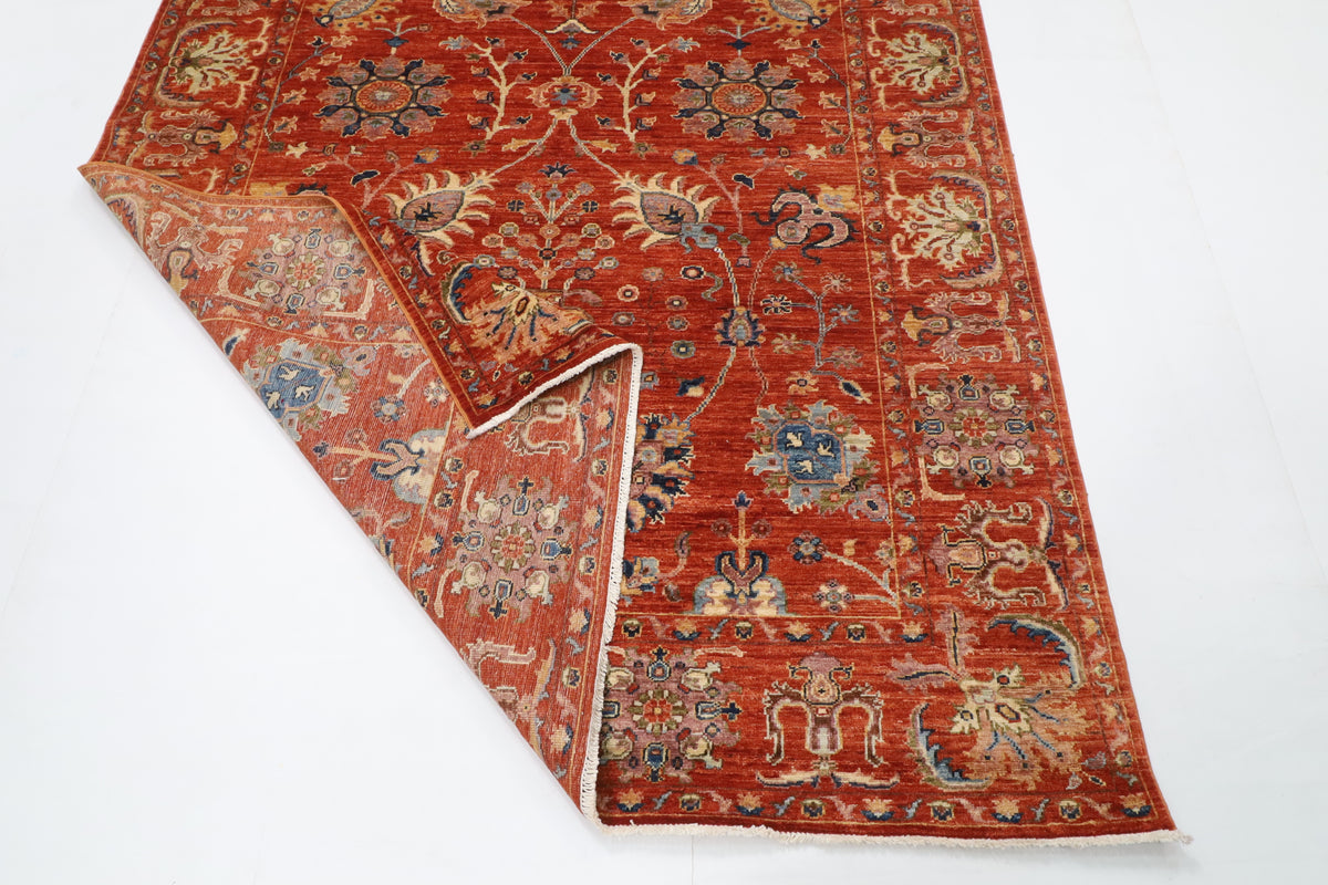 173 x 240 cm | Sultani Hand Knotted Wool Afghan Carpet
