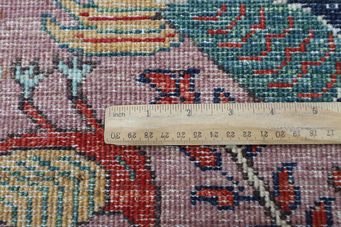 202 x 301 cm | Birds Pink Design Area Rug Afghan Hand Knotted Veg Dye Wool carpet