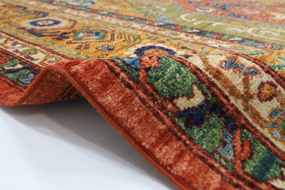 305 x 418 cm | Heriz Geometric Area Rug Afghan Hand Knotted Veg Dye Wool carpet