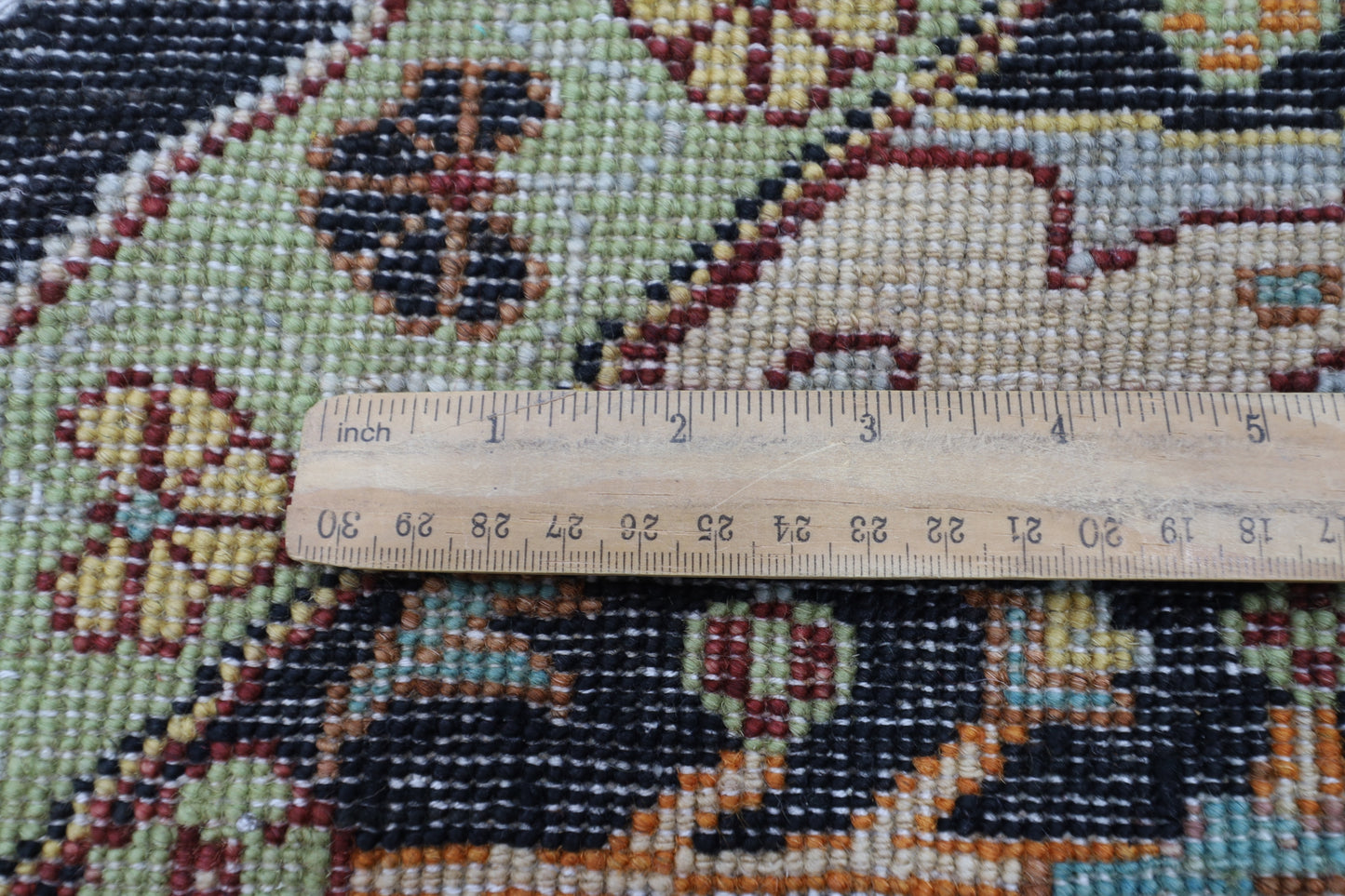 306 x 303 cm | Bidjar Blue Round Rug Afghan Hand Knotted Veg Dye Wool carpet