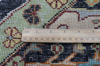 306 x 303 cm | Bidjar Blue Round Rug Afghan Hand Knotted Veg Dye Wool carpet