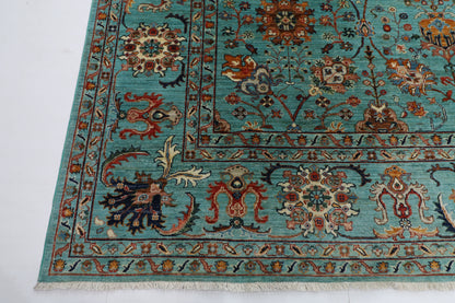 308 x 423 cm | floral Large Area Rug Afghan Hand Knotted veg Dye Wool carpet