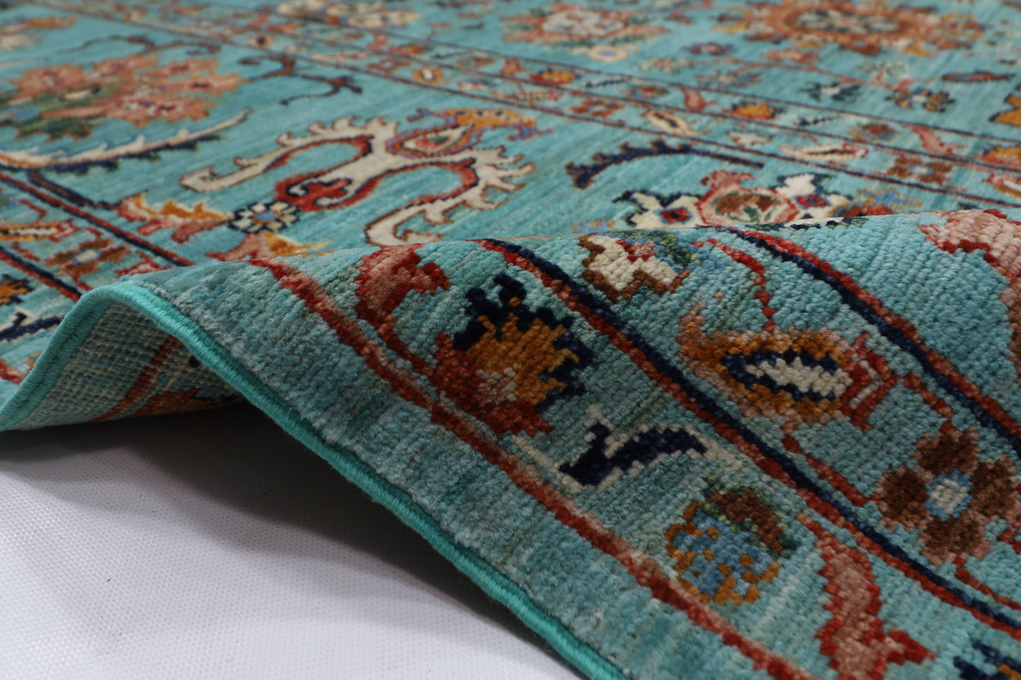 308 x 423 cm | floral Large Area Rug Afghan Hand Knotted veg Dye Wool carpet