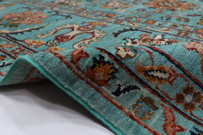 308 x 423 cm | floral Large Area Rug Afghan Hand Knotted veg Dye Wool carpet