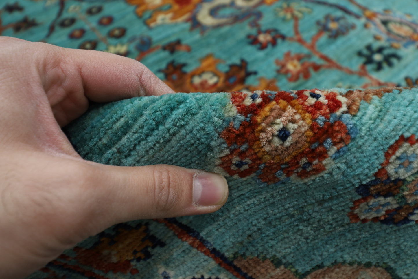 308 x 423 cm | floral Large Area Rug Afghan Hand Knotted veg Dye Wool carpet