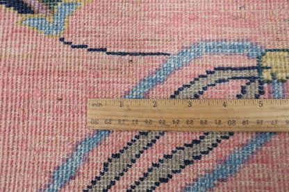204 x 297 cm | Suzani Pink Hand Knotted Wool Afghan Carpet