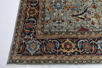 301 x 423 cm | bidjar gray Large Area Rug Afghan Hand Knotted veg Dye Wool carpet