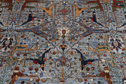 301 x 423 cm | bidjar gray Large Area Rug Afghan Hand Knotted veg Dye Wool carpet