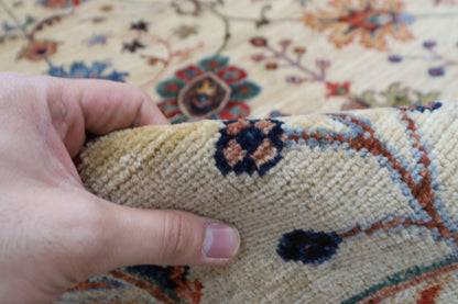 301 x 410 cm | Sultani Beige Area Rug Afghan Hand Knotted Veg Dye Wool carpet