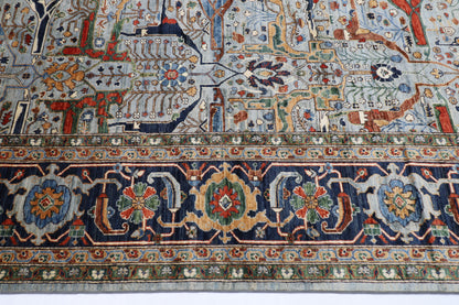 301 x 423 cm | bidjar gray Large Area Rug Afghan Hand Knotted veg Dye Wool carpet