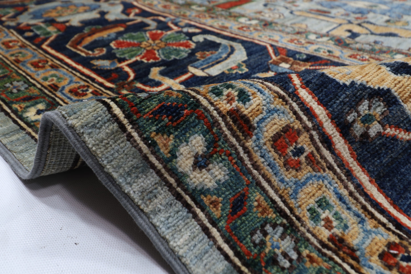 301 x 423 cm | bidjar gray Large Area Rug Afghan Hand Knotted veg Dye Wool carpet