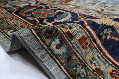 301 x 423 cm | bidjar gray Large Area Rug Afghan Hand Knotted veg Dye Wool carpet