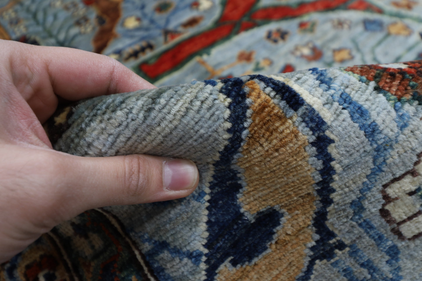 301 x 423 cm | bidjar gray Large Area Rug Afghan Hand Knotted veg Dye Wool carpet