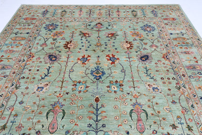 268 x 360 cm | Floral Sultani Area Rug Afghan Hand Knotted Veg Dye Wool carpet