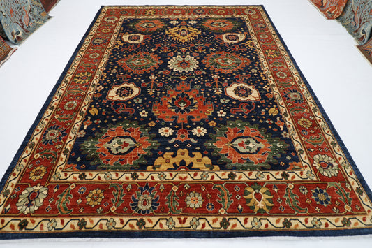 247 x 311 cm | Bidjar Blue Area Rug Afghan Hand Knotted veg Dye Wool carpet