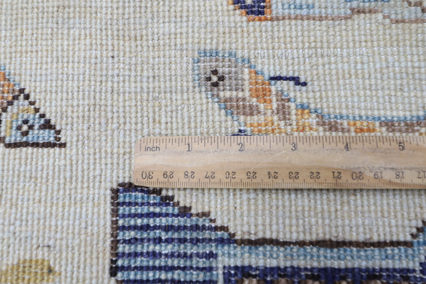 276 x 367 cm | Fish Design Area Rug Afghan Hand Knotted Veg Dye Wool carpet