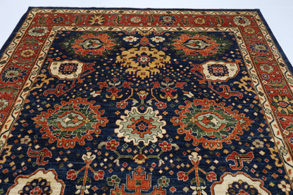 247 x 311 cm | Bidjar Blue Area Rug Afghan Hand Knotted veg Dye Wool carpet