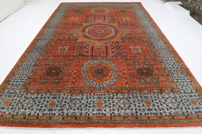 300 x 405 cm | Mamluk Area Rug Afghan Hand Knotted Veg Dye Wool carpet