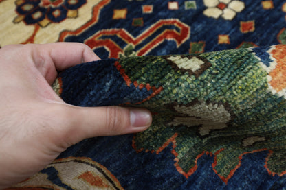 247 x 311 cm | Bidjar Blue Area Rug Afghan Hand Knotted veg Dye Wool carpet