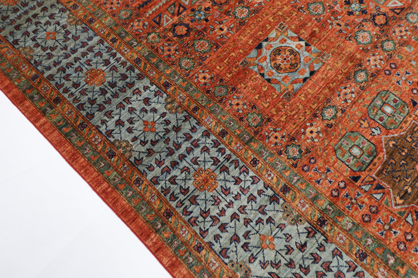 300 x 405 cm | Mamluk Area Rug Afghan Hand Knotted Veg Dye Wool carpet