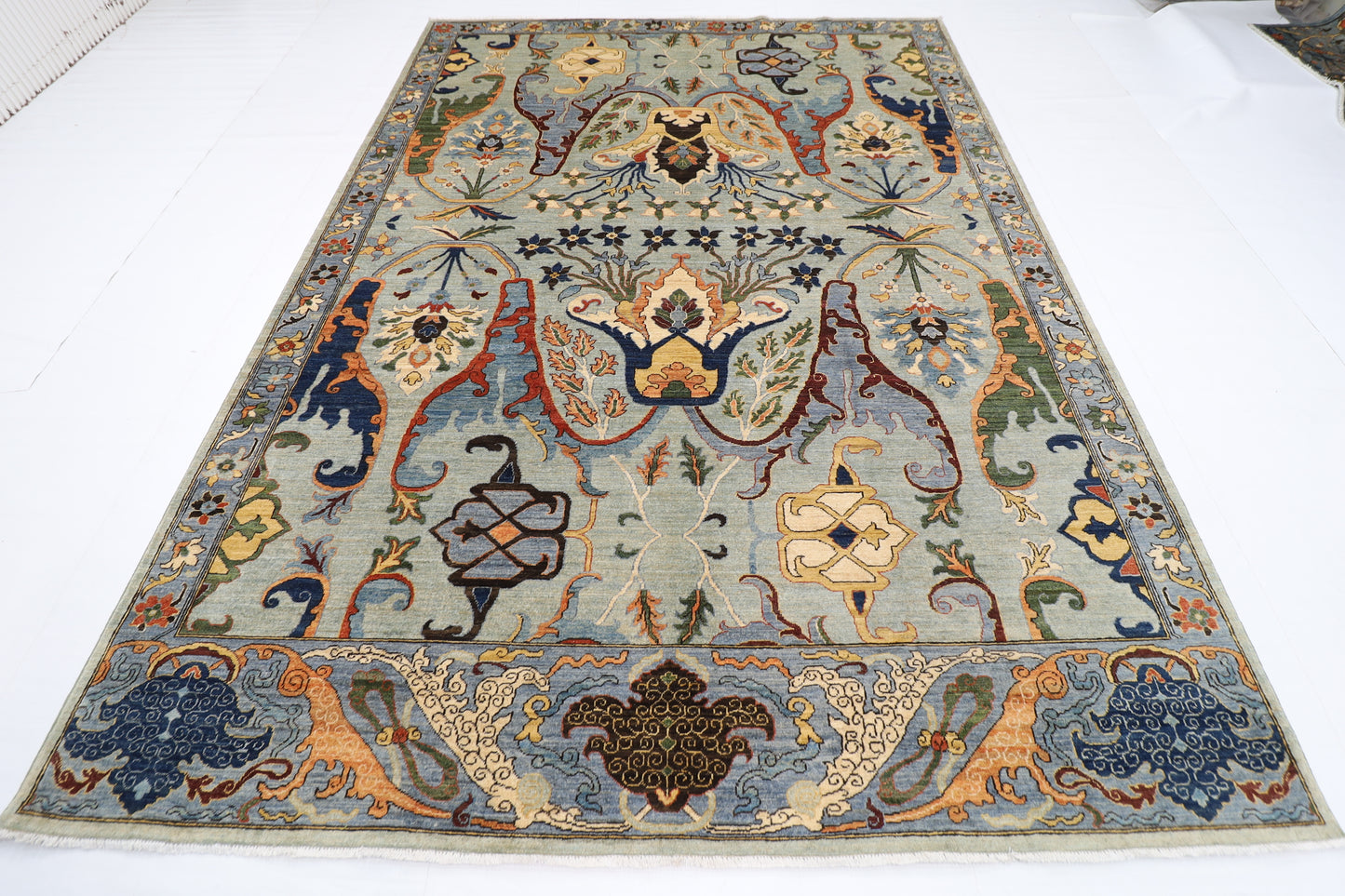 251 x 347 cm | Kawros Design Area Rug Afghan Hand Knotted Veg Dye Wool carpet
