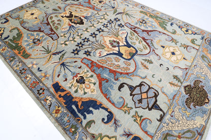 251 x 347 cm | Kawros Design Area Rug Afghan Hand Knotted Veg Dye Wool carpet