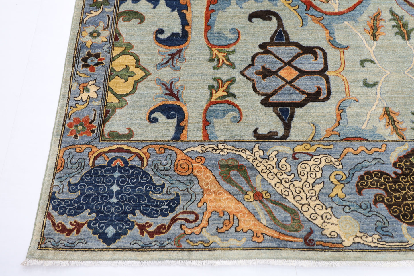 251 x 347 cm | Kawros Design Area Rug Afghan Hand Knotted Veg Dye Wool carpet