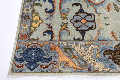251 x 347 cm | Kawros Design Area Rug Afghan Hand Knotted Veg Dye Wool carpet