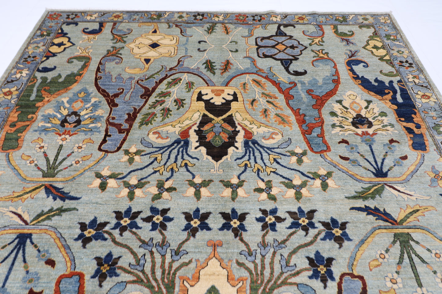 251 x 347 cm | Kawros Design Area Rug Afghan Hand Knotted Veg Dye Wool carpet