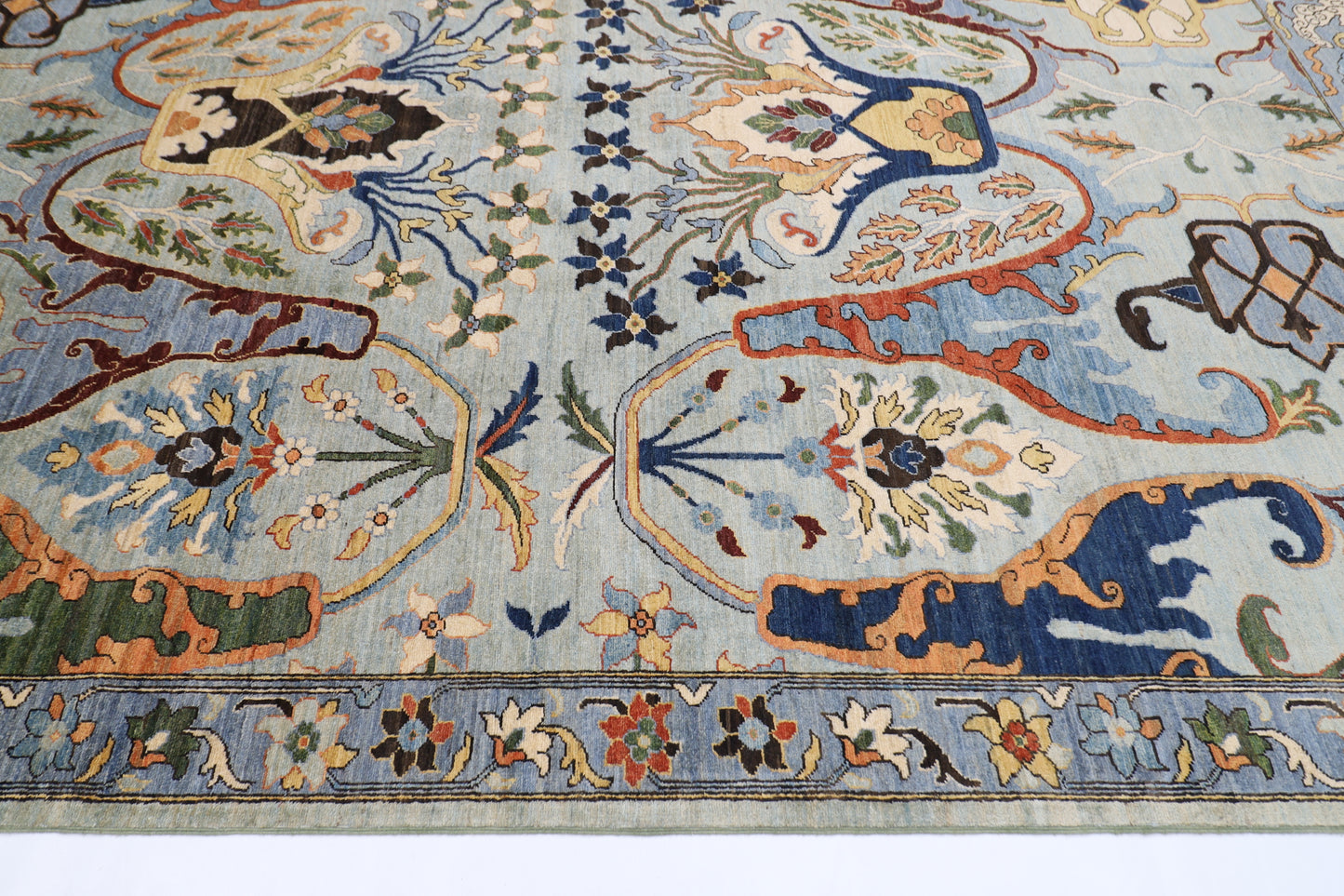 251 x 347 cm | Kawros Design Area Rug Afghan Hand Knotted Veg Dye Wool carpet